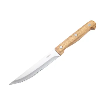 Cuchillo de carne BBQ - Acero inoxidable, 6-pack, caja de madera de acacia, 22,5 × 2 cm - Dorre