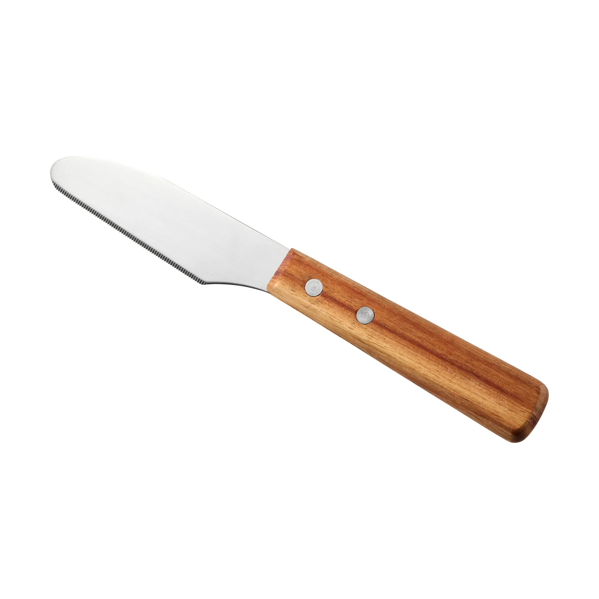 Cuchillo de untar Sylvia, Acero inoxidable, mango de madera, 22 cm Dorre