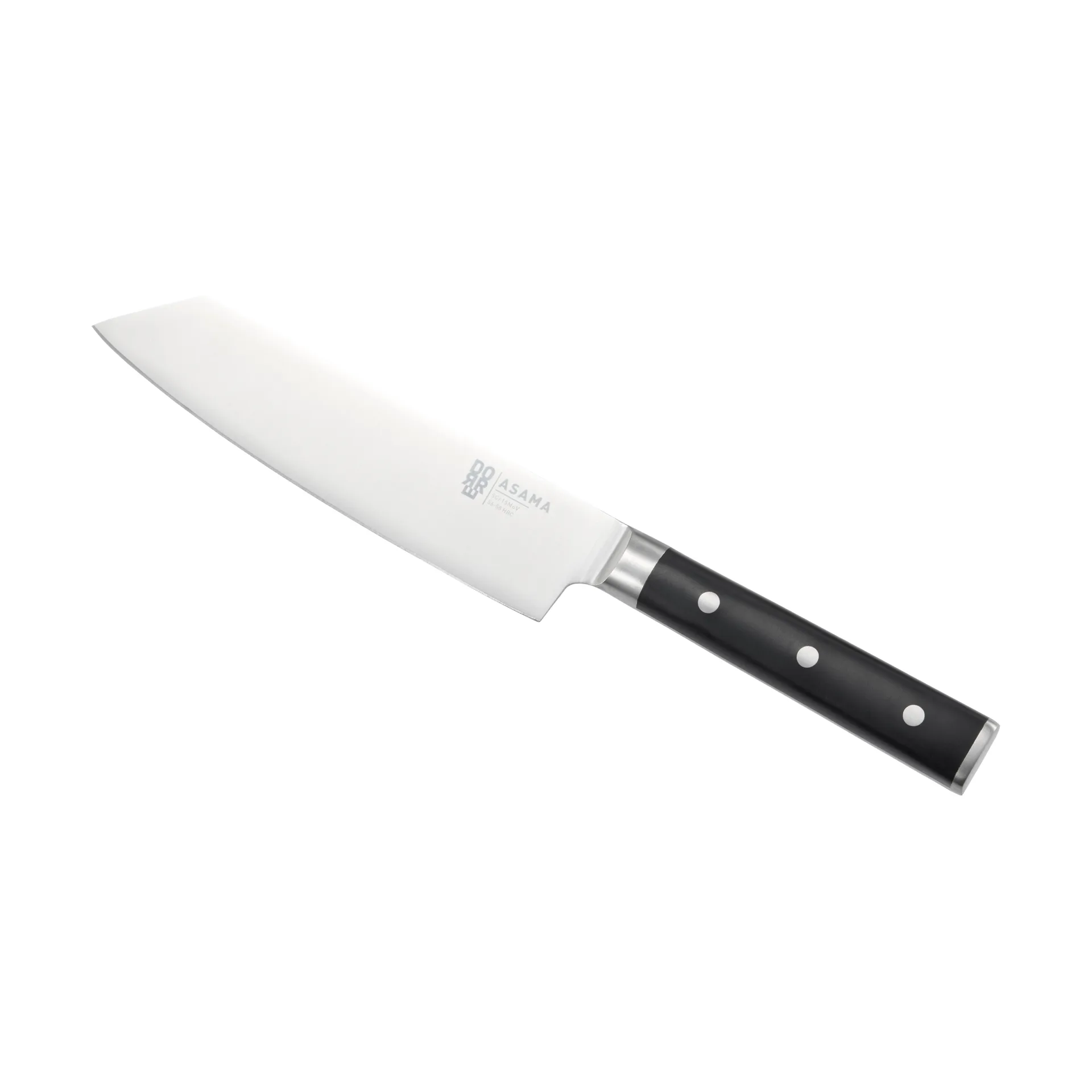 Cuchillo kiritsuke Asama , Acero inoxidable, negro, 33 cm Dorre
