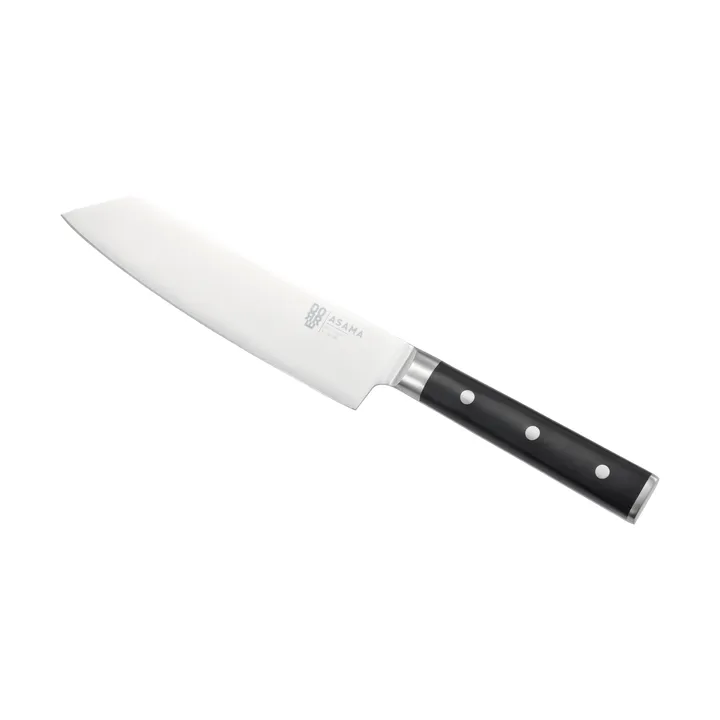 Cuchillo kiritsuke Asama  - Acero inoxidable, negro, 33 cm - Dorre