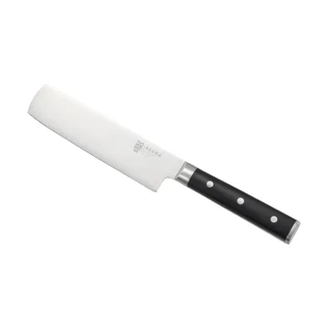 Cuchillo para verduras Asama nakiri - Acero inoxidable, negro, 31 cm - Dorre
