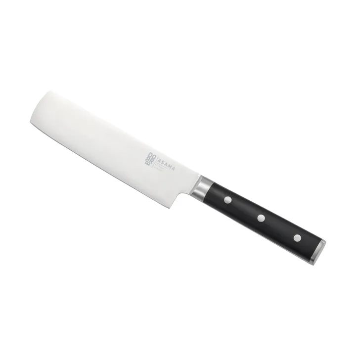 Cuchillo para verduras Asama nakiri - Acero inoxidable, negro, 31 cm - Dorre
