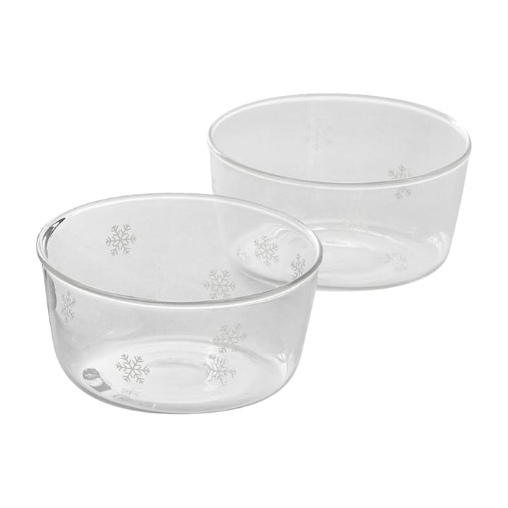 Cuenco Snöstj�ärna Ø10 cm 2 unidades, Vidrio Dorre