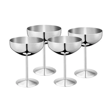 Dyane cuenco para postre/copa de helado - Acero inoxidable, 4-pack, 25 cl - Dorre