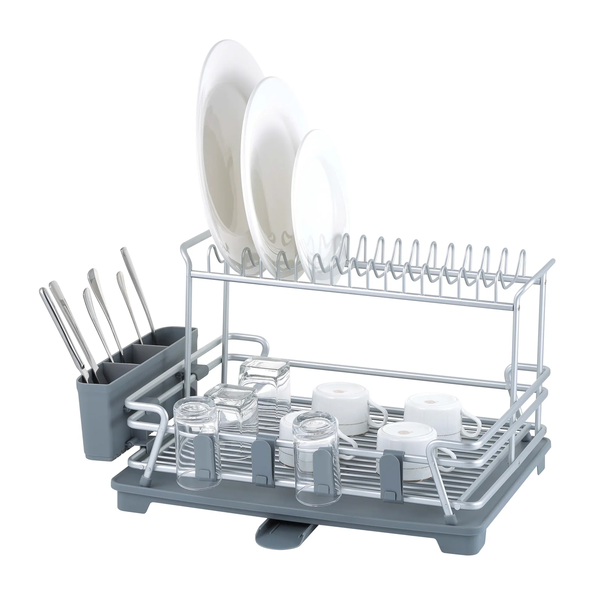 Escurreplatos Dilly 37,5x54,6 cm, aluminio Dorre