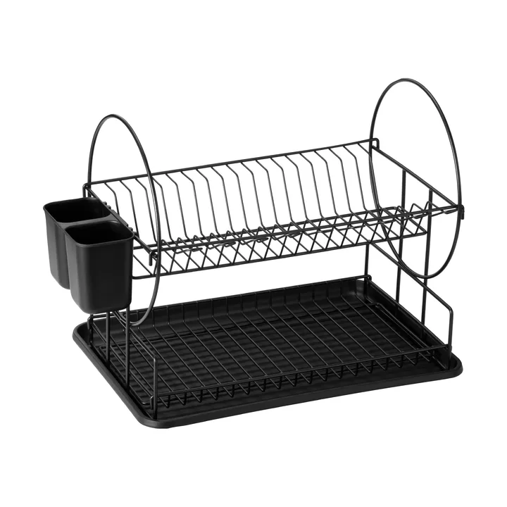 Escurreplatos Disa - 2 niveles, negro - Dorre