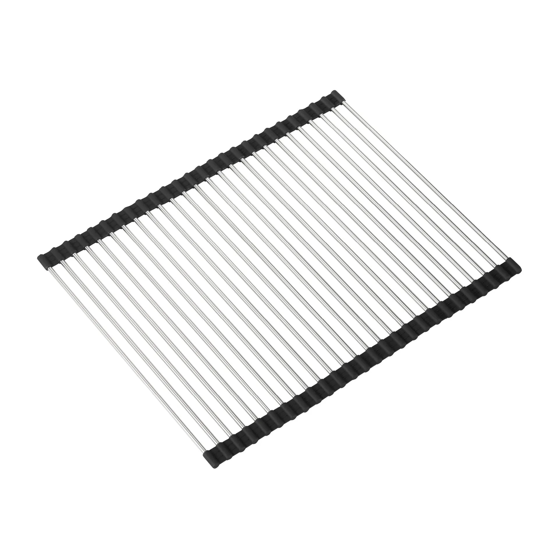 Escurreplatos enrollable Dina acero inoxidable, 37x46 cm Dorre