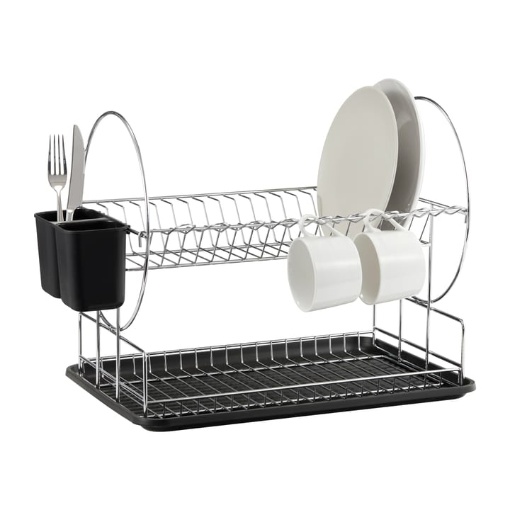 Escurridor de platos Disa 2 pisos 32x47 cm, hierro cromado Dorre