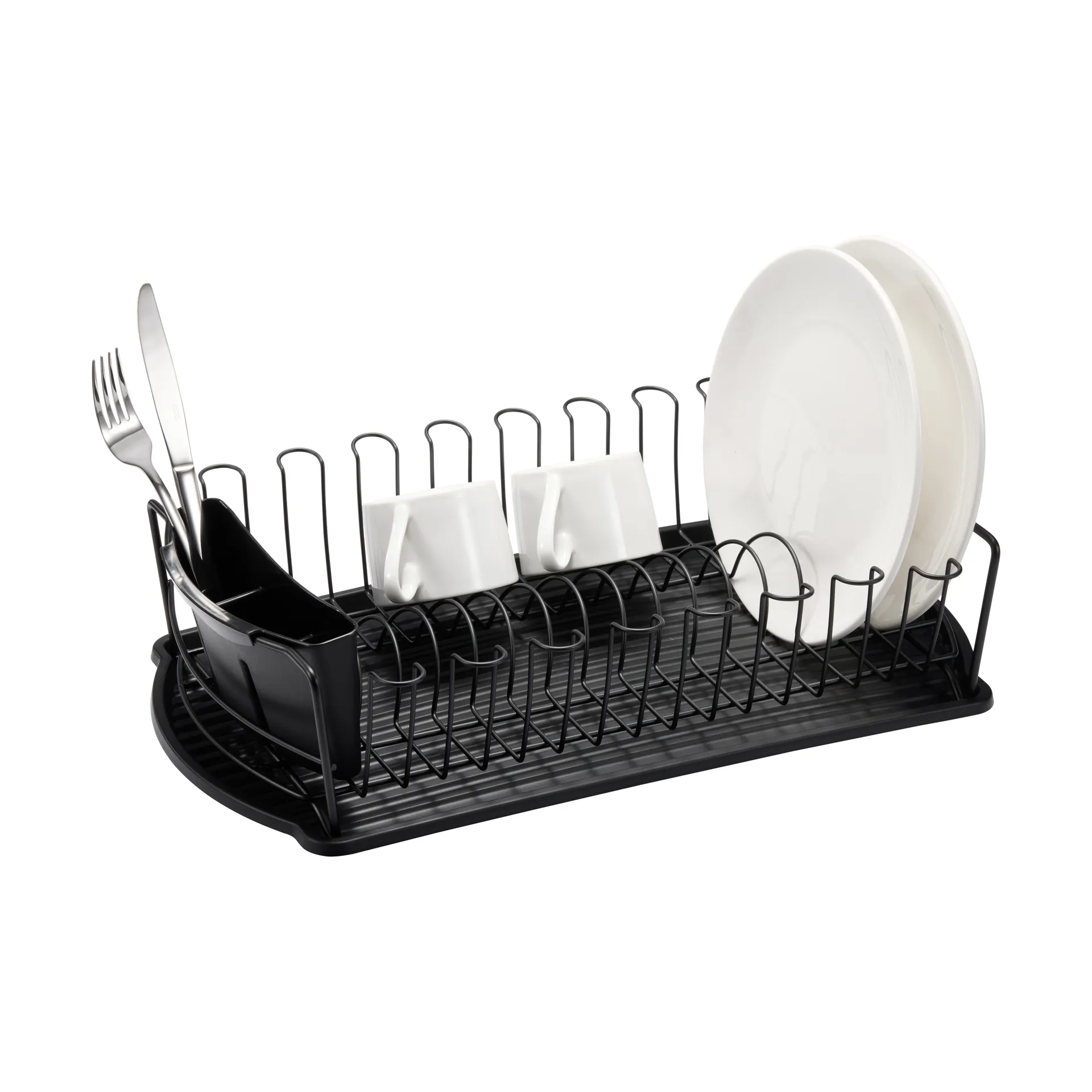 Escurridor de platos Disa 28x48 cm, Negro Dorre
