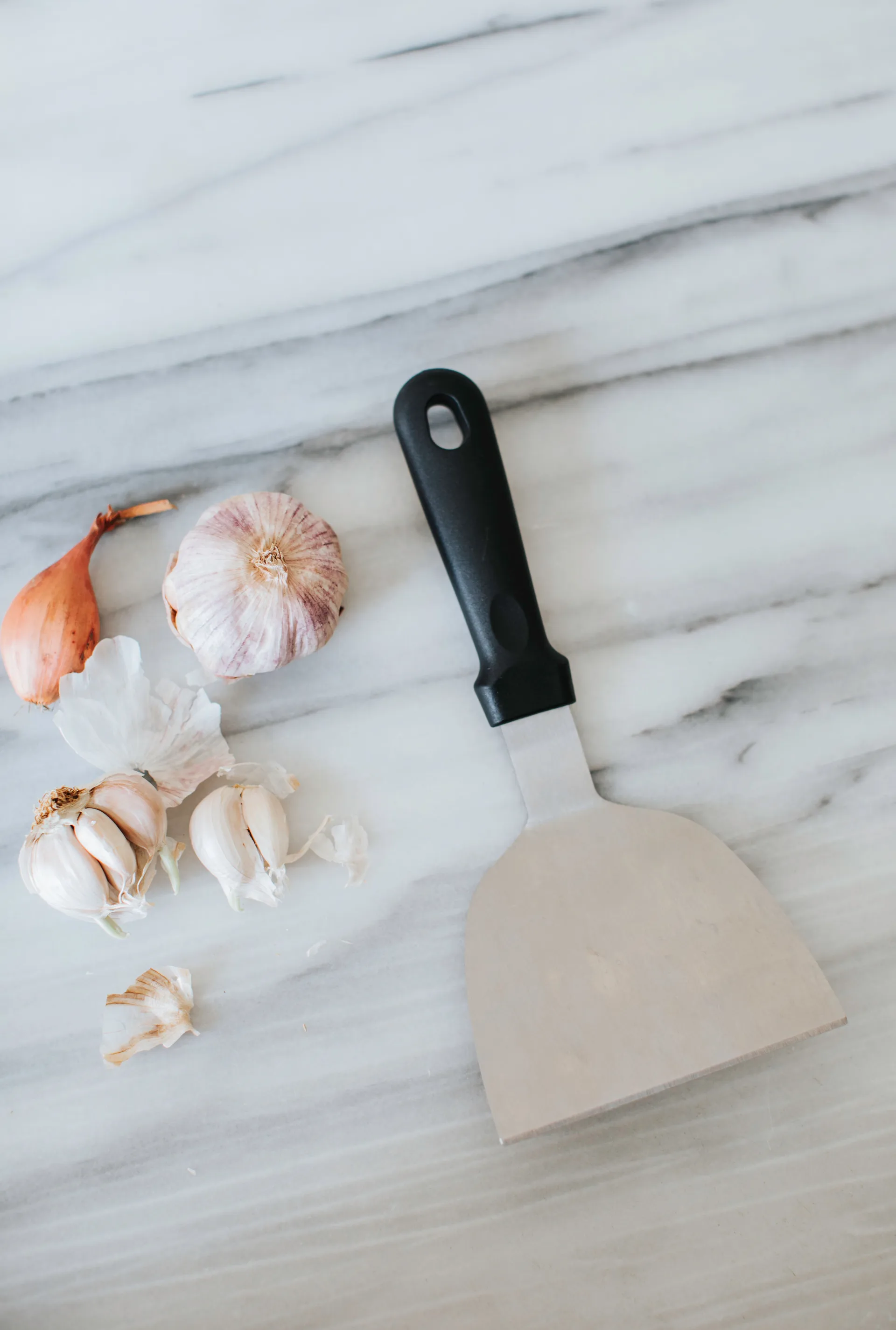 Espátula de acero inoxidable Sasha, Negro Dorre