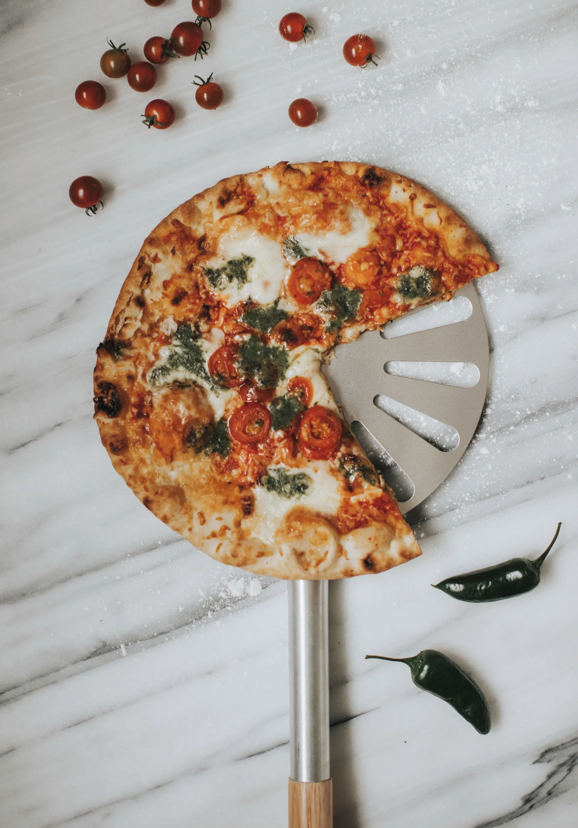 Espátula para pizzas BBQ 76 cm, Aluminio-madera Dorre