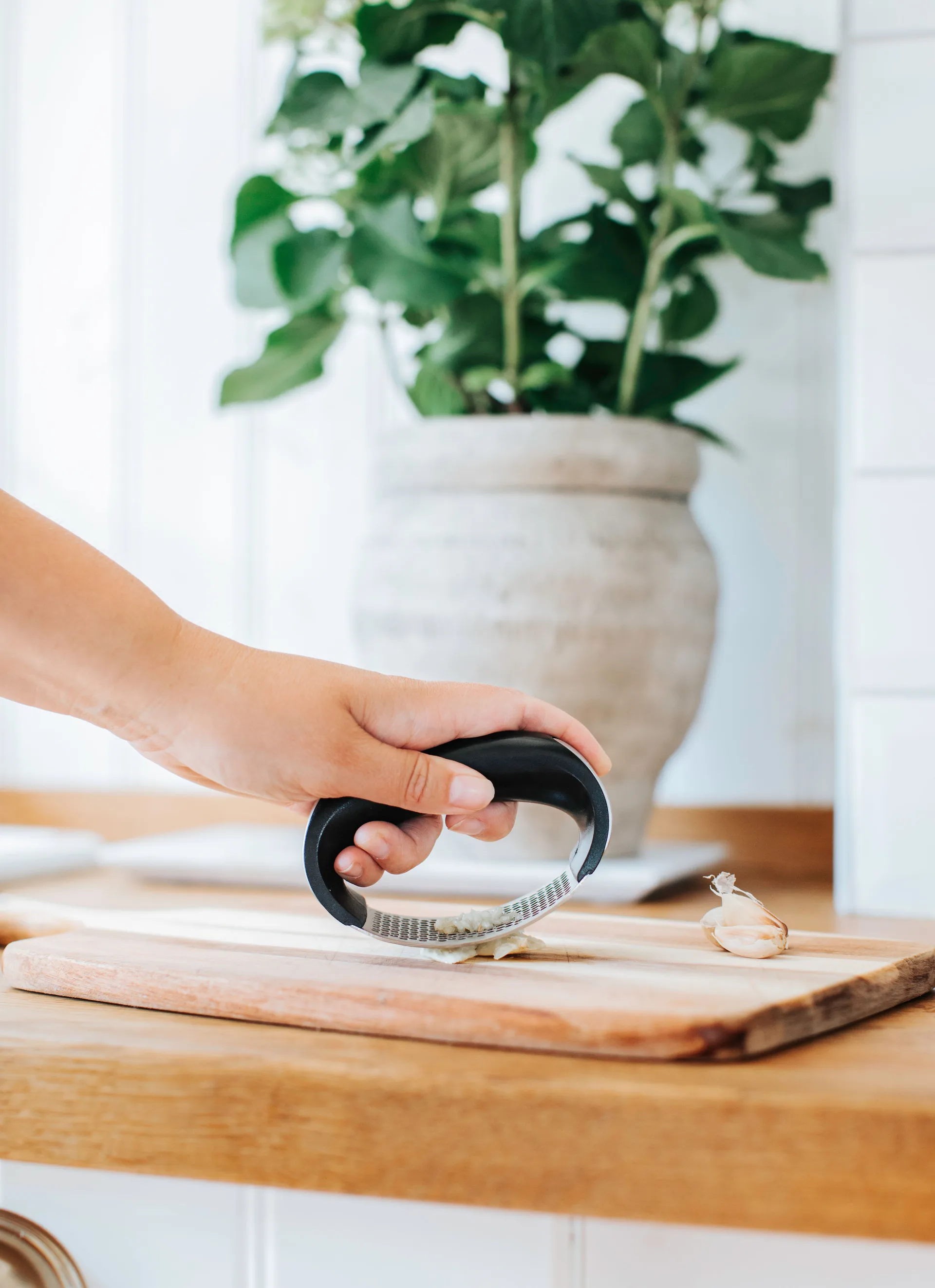 Exprimidor de ajos Garli, acero inoxidable Dorre