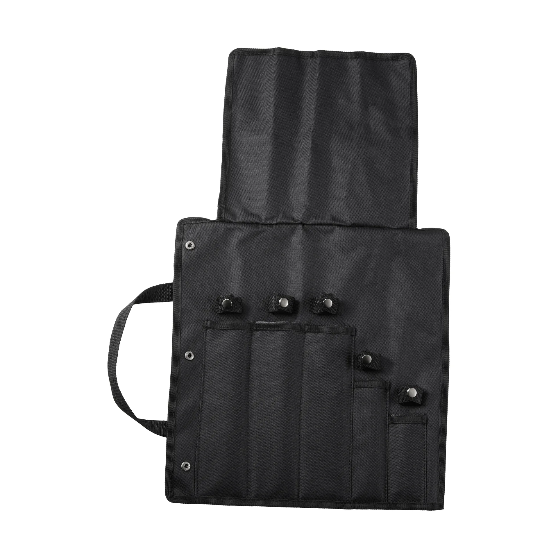 Funda para cuchillos Kadi, Nailon negro, 5 compartimentos para cuchillos Dorre