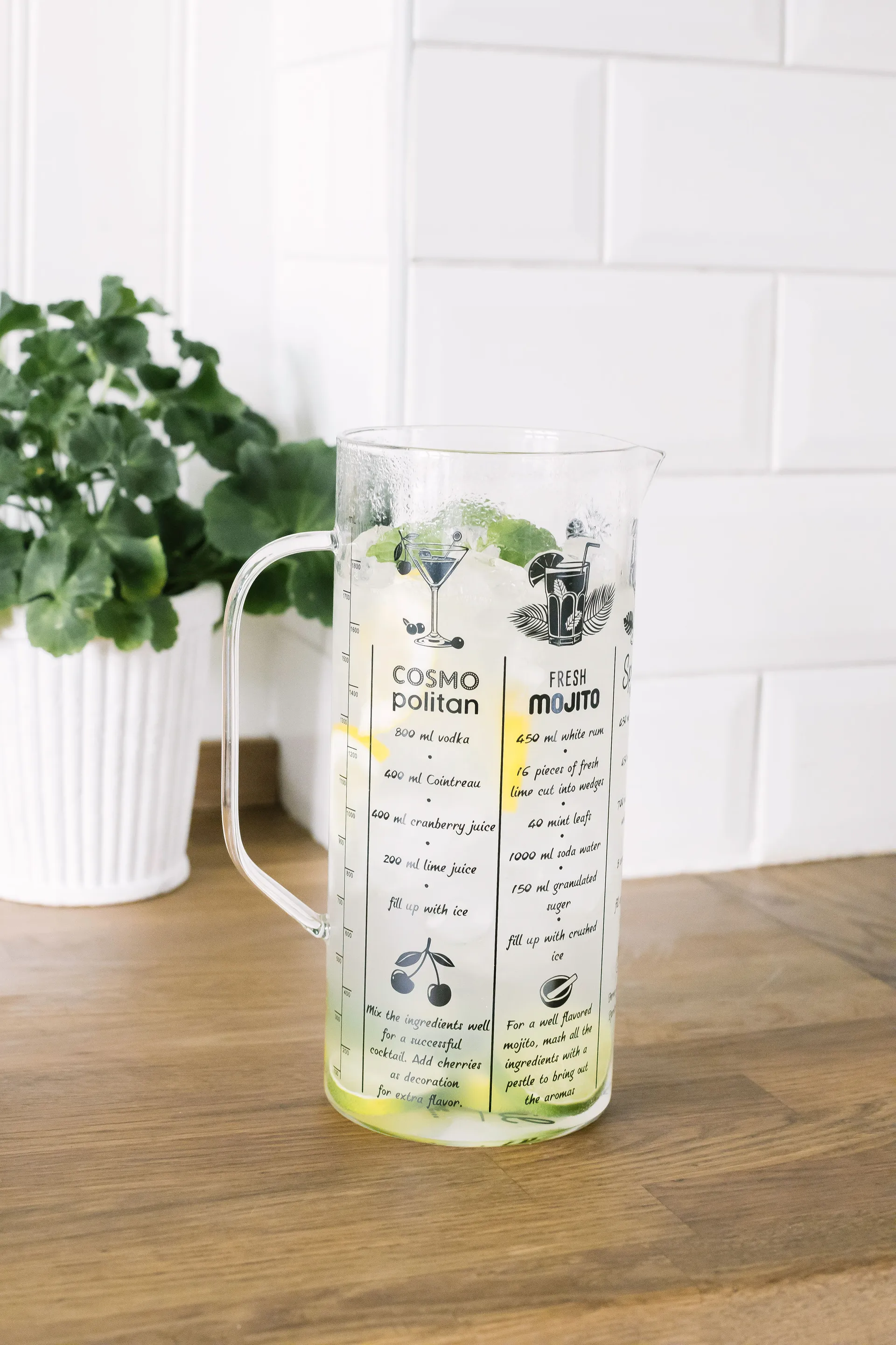 Jarra Drita 2 L, vidrio Dorre