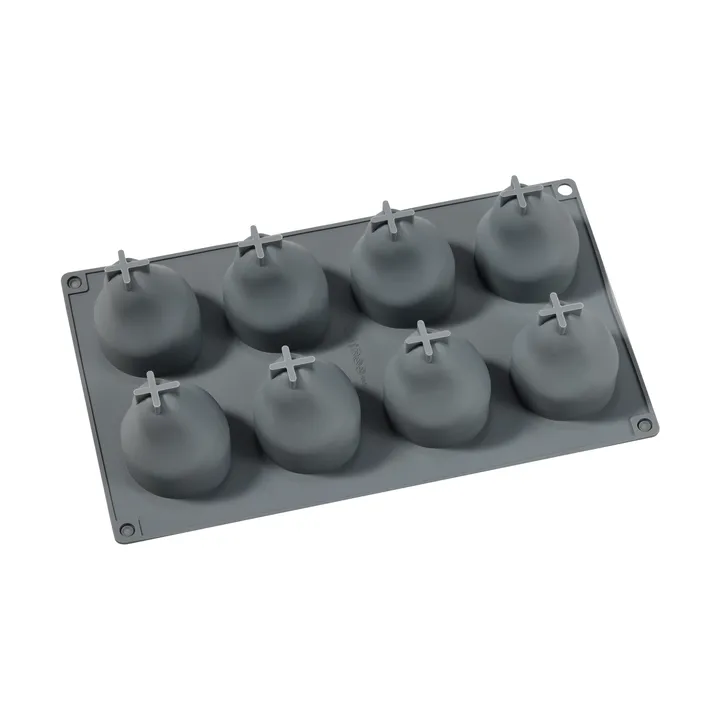 Molde para hornear Beck - Gris, pera, silicona, 8 piezas - Dorre