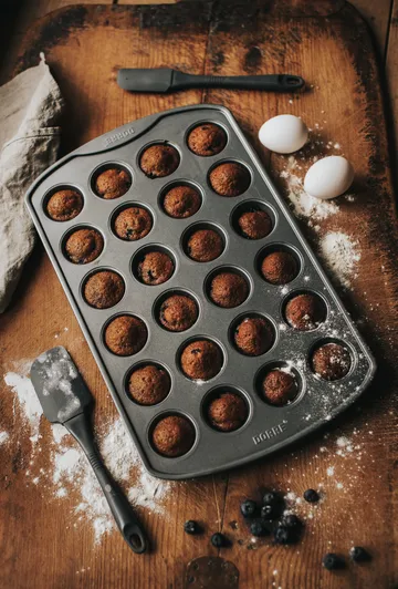 Molde para muffins Karabo de acero al carbono, 24 cavidades - 42,5 × 26 × 2,8 cm - Dorre