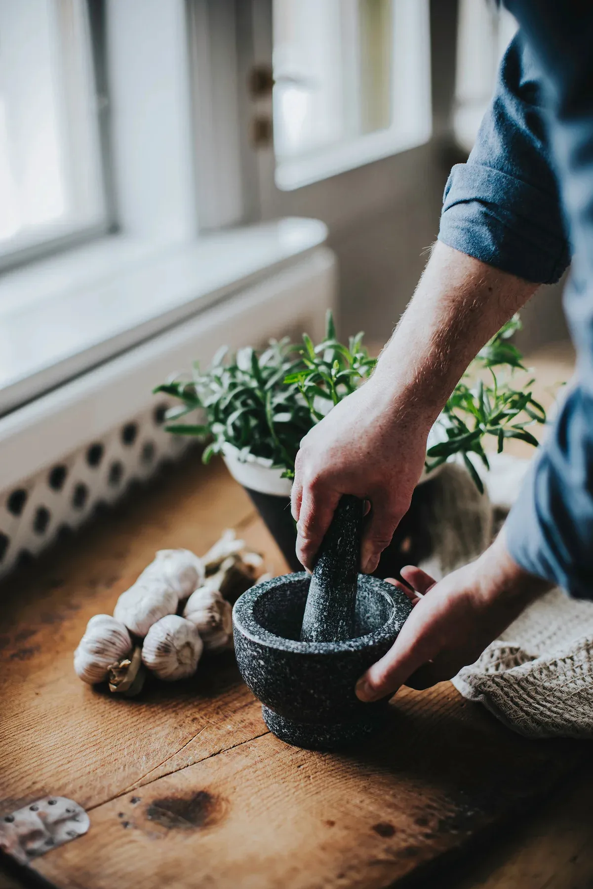 Mortero Birkedal Ø13 cm, granito Dorre