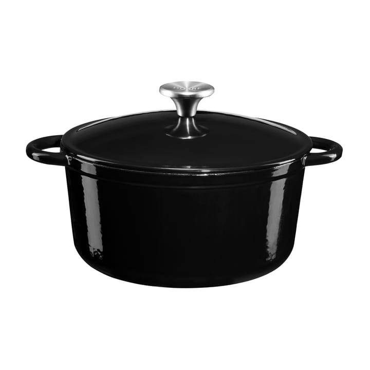 Olla de hierro fundido esmaltada Gretl 4 L - negro - Dorre