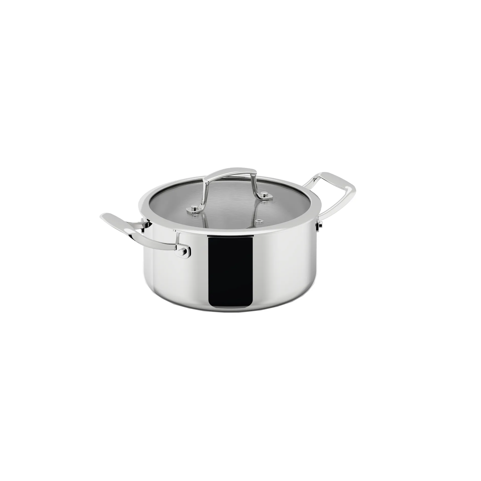 Olla Trivence, Acero inoxidable, tapa de vidrio, 3 L Dorre
