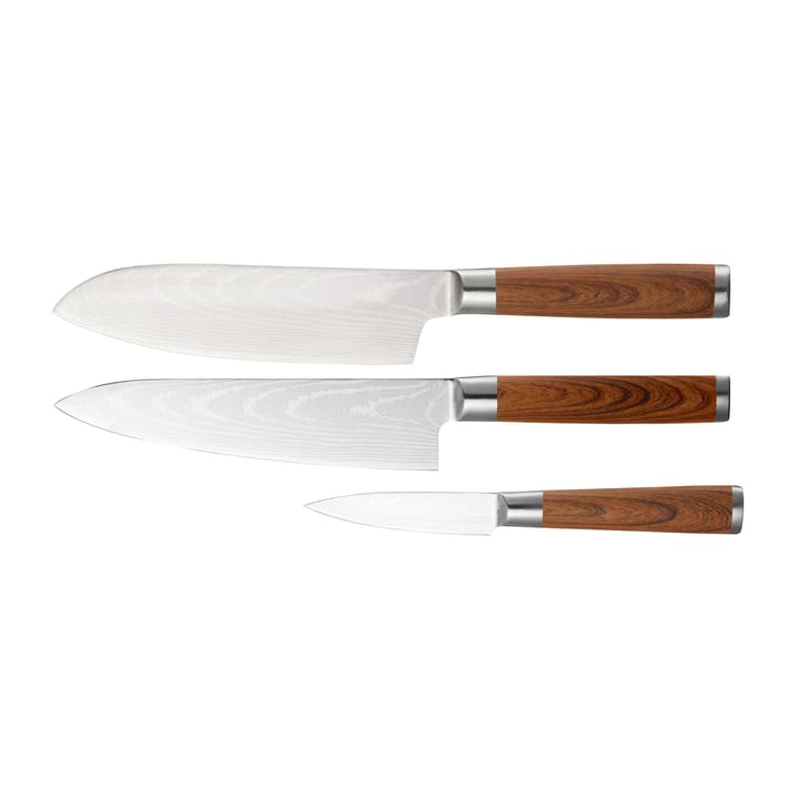 Set de 3 cuchillos de cocina Yari - acero inoxidable - Dorre