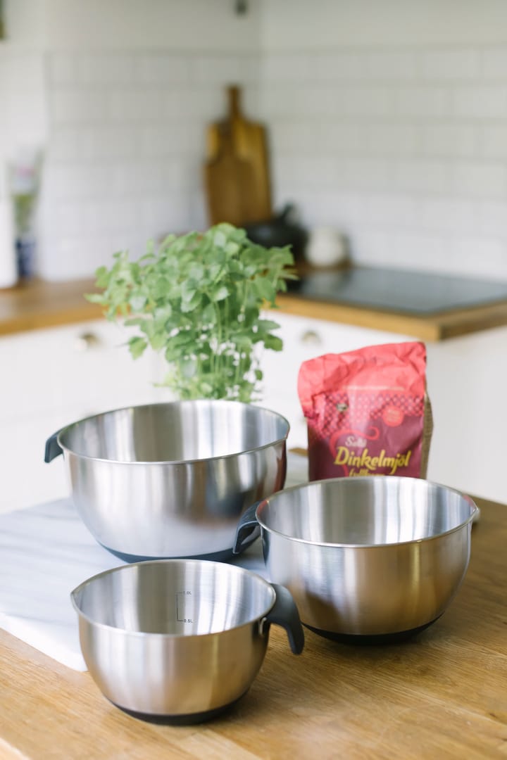 Set de 3 cuencos Becca, acero inoxidable Dorre