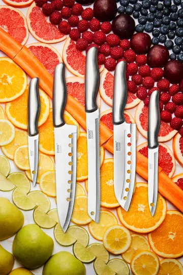 Set de cuchillos Calgary de 5 piezas - Acero inoxidable - Dorre