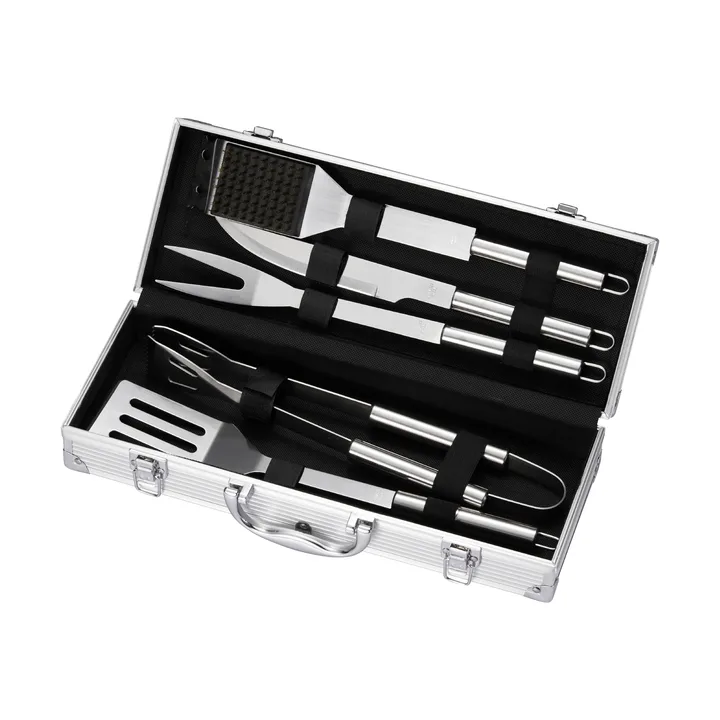 Set de parrilla BBQ - Acero inoxidable, 5 piezas, caja de regalo - Dorre