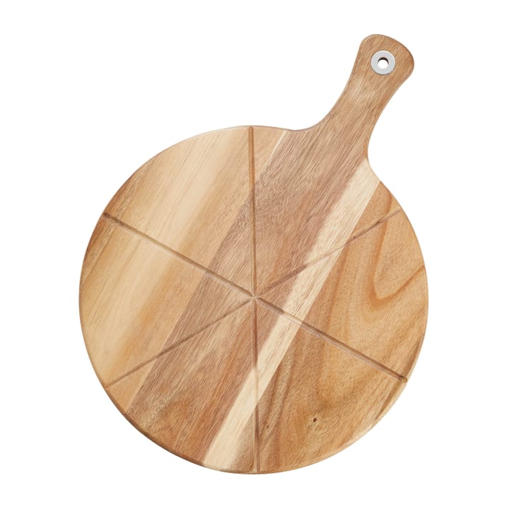 Set de pizza Sade, cortador de pizza y tabla de cortar Ø32 cm, acacia Dorre