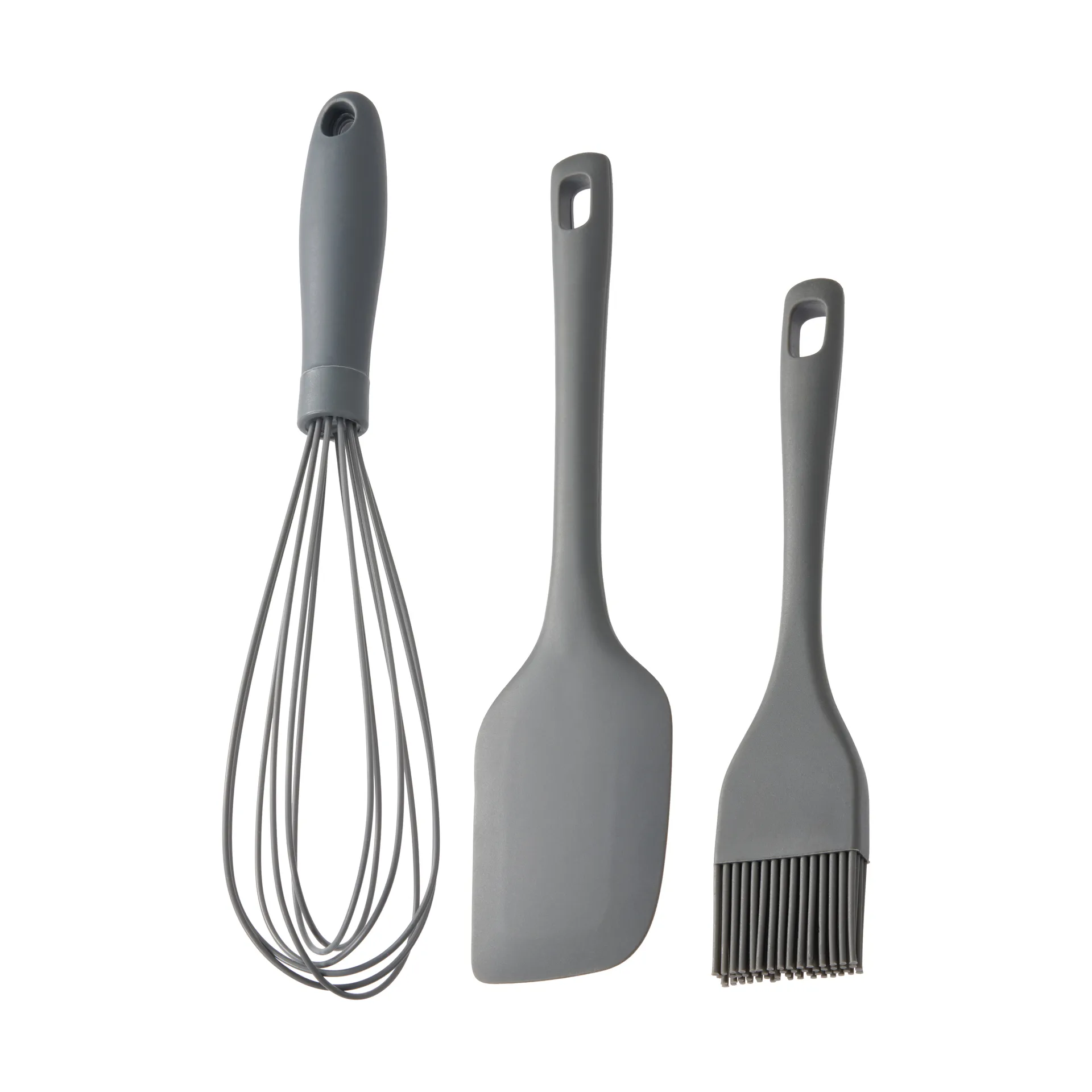 Set de utensilios Cookie, Gris, silicona, 3 piezas Dorre