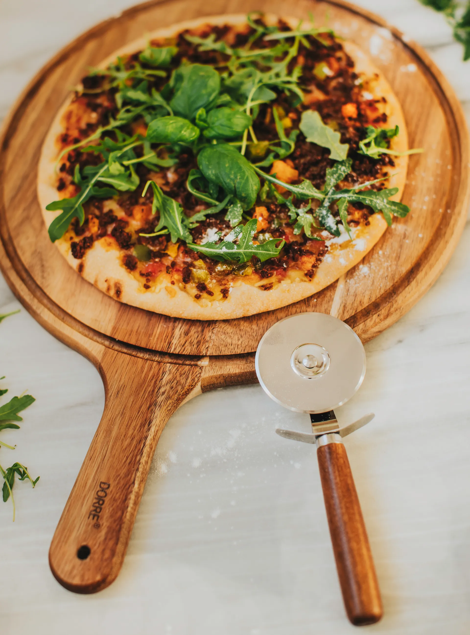 Tabla de servir Ulli Ø30,5 cm, Natur Dorre