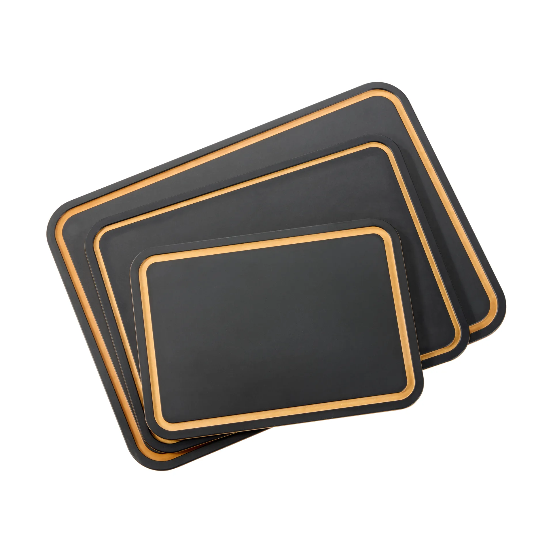 Tabla para cortar Sami, de fibra de madera prensada, Negro, 37 x 27,5 cm Dorre