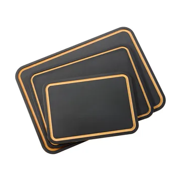 Tabla para cortar Sami, de fibra de madera prensada - Negro, 37 x 27,5 cm - Dorre