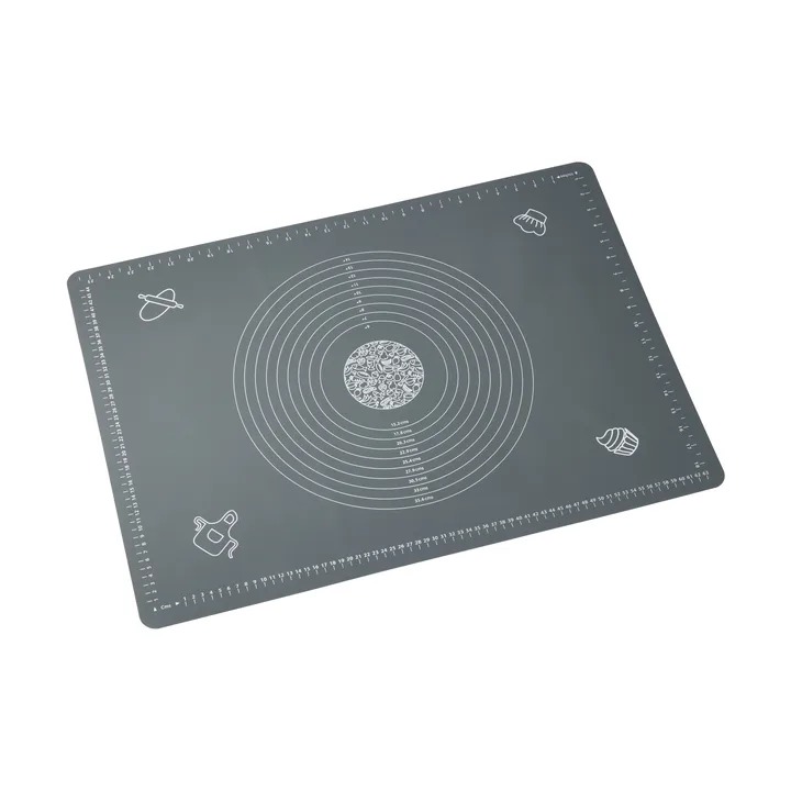 Tapete de horneado Cookie - Gris, XL, silicona, 50 × 70 cm - Dorre