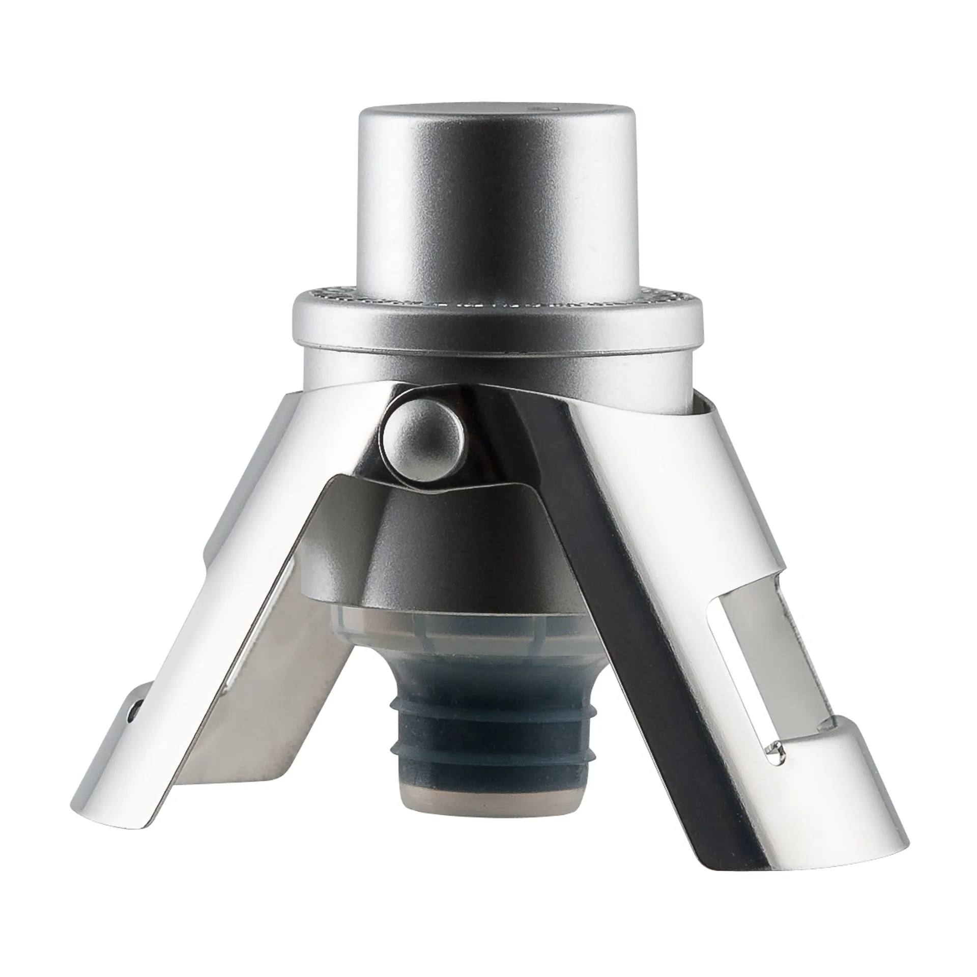 Tapón botella de champán Pump it, plata Dorre