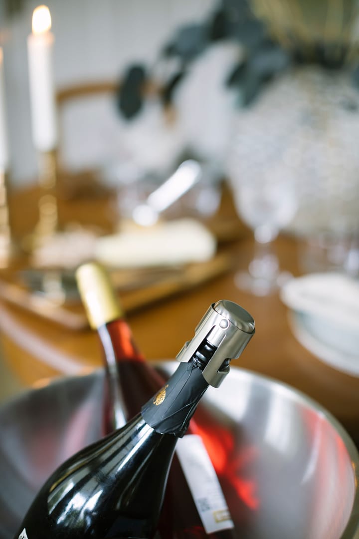 Tapón para botella vino y champagne Bourdeaux, acero inoxidable Dorre