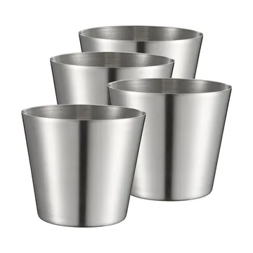 Taza para patatas fritas/servir Peg - Acero inoxidable, 4 unidades, Ø 9,5 cm - Dorre
