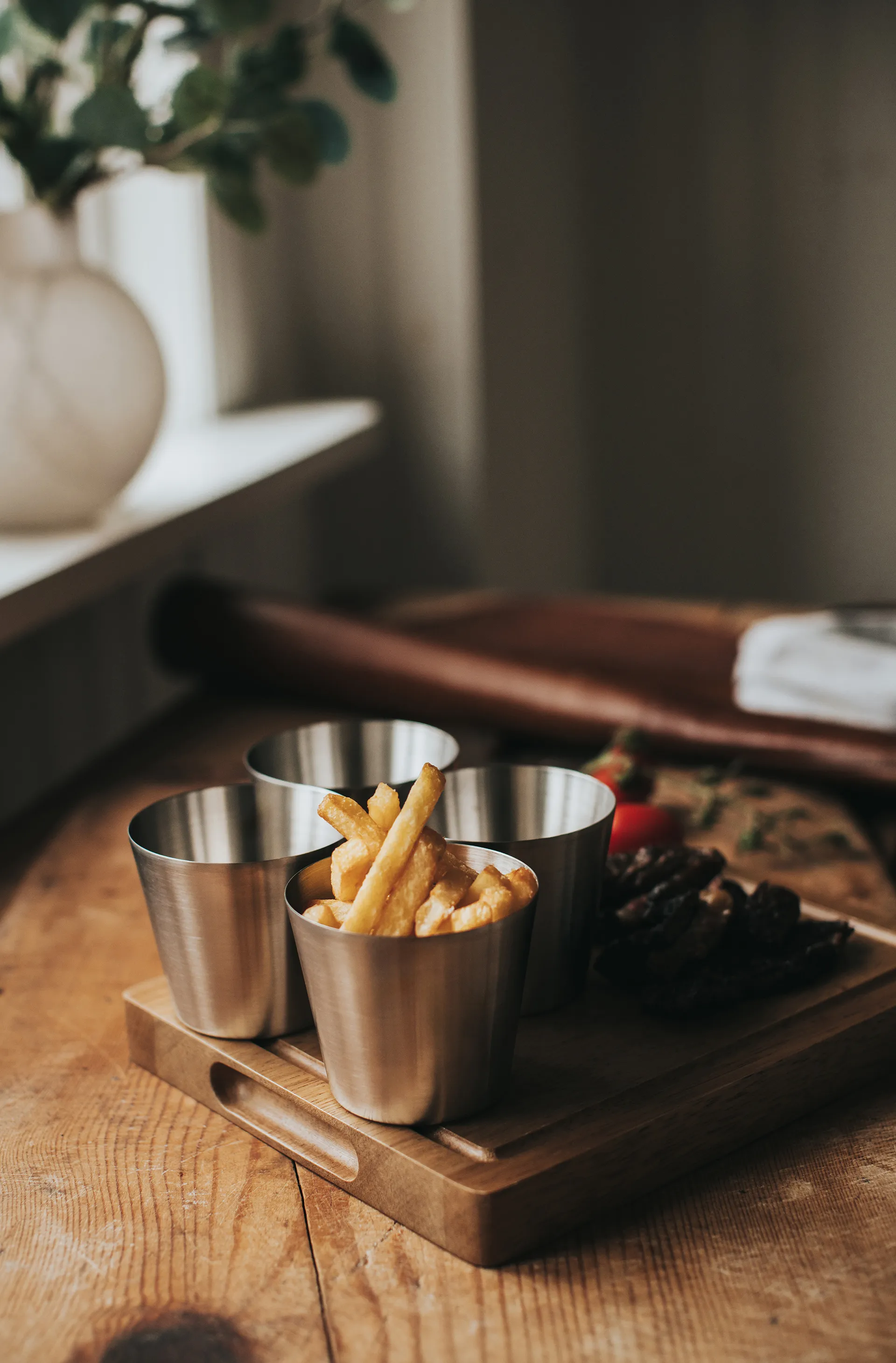 Taza para patatas fritas/servir Peg, Acero inoxidable, 4 unidades, Ø 9,5 cm Dorre
