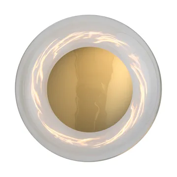Aplique de pared Horizon surface - Clear-shiny gold, Ø29 cm - EBB & FLOW