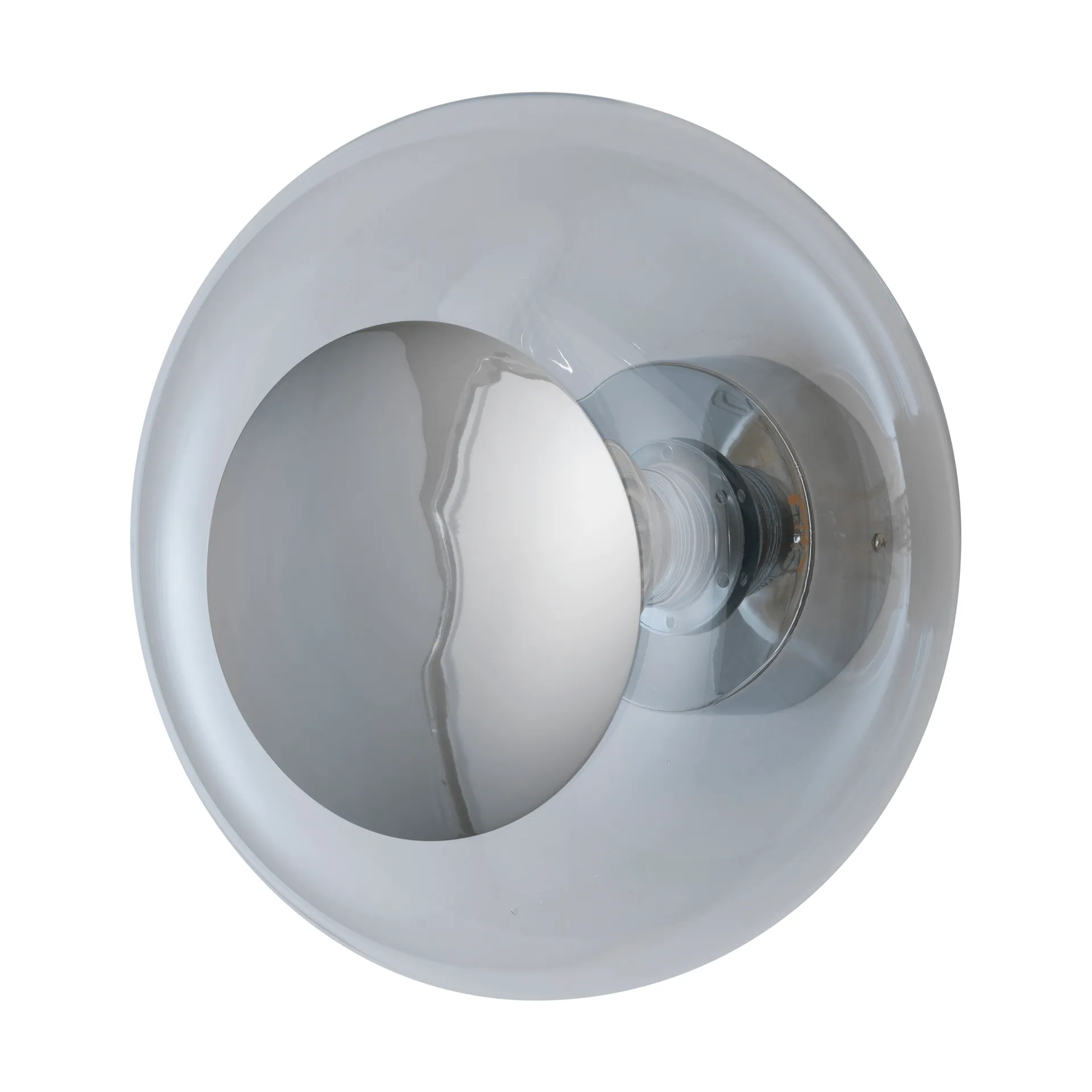 Aplique de pared Horizon surface, Clear-silver, Ø29 cm EBB & FLOW