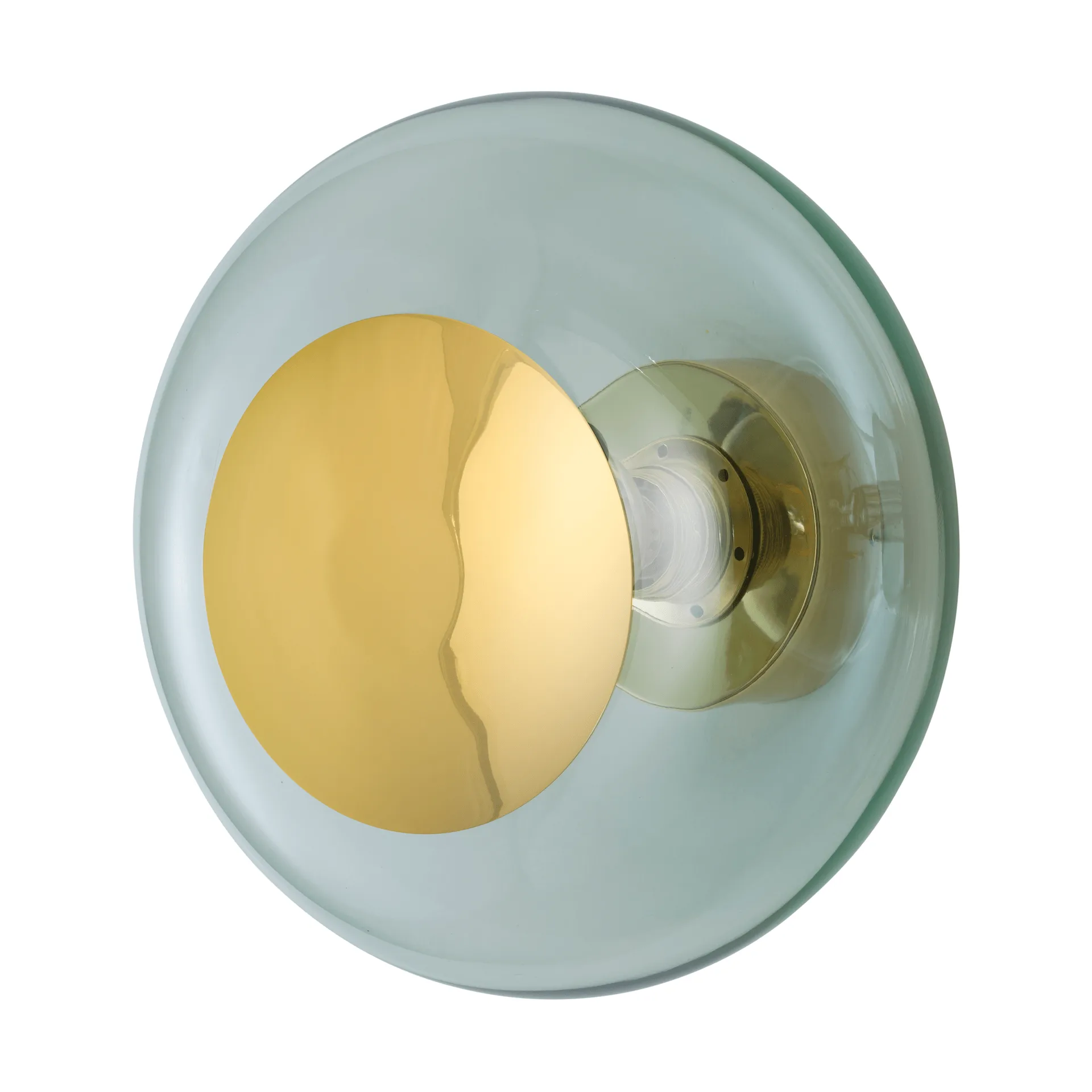 Aplique de pared Horizon surface, Forest green, Ø29 cm EBB & FLOW