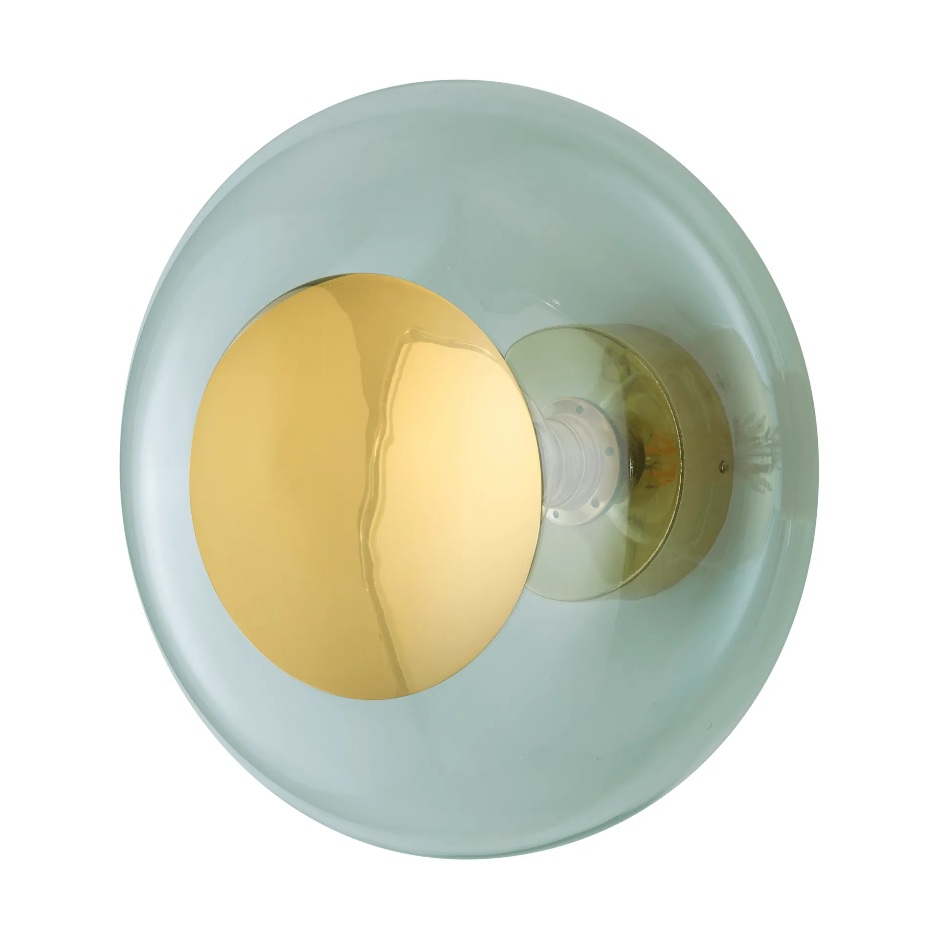 Aplique de pared Horizon surface, Forest green, Ø36 cm EBB & FLOW