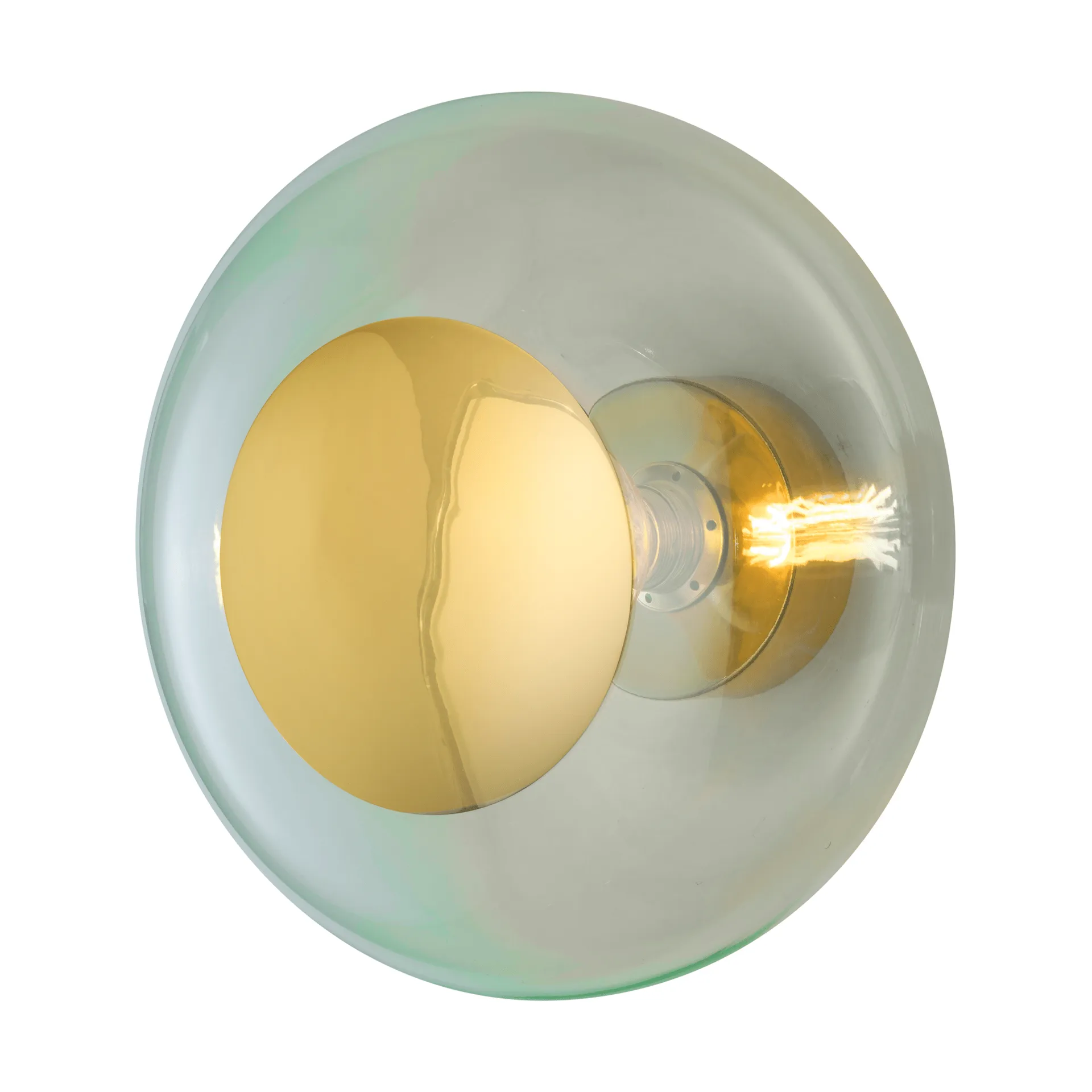 Aplique de pared Horizon surface, Forest green, Ø36 cm EBB & FLOW