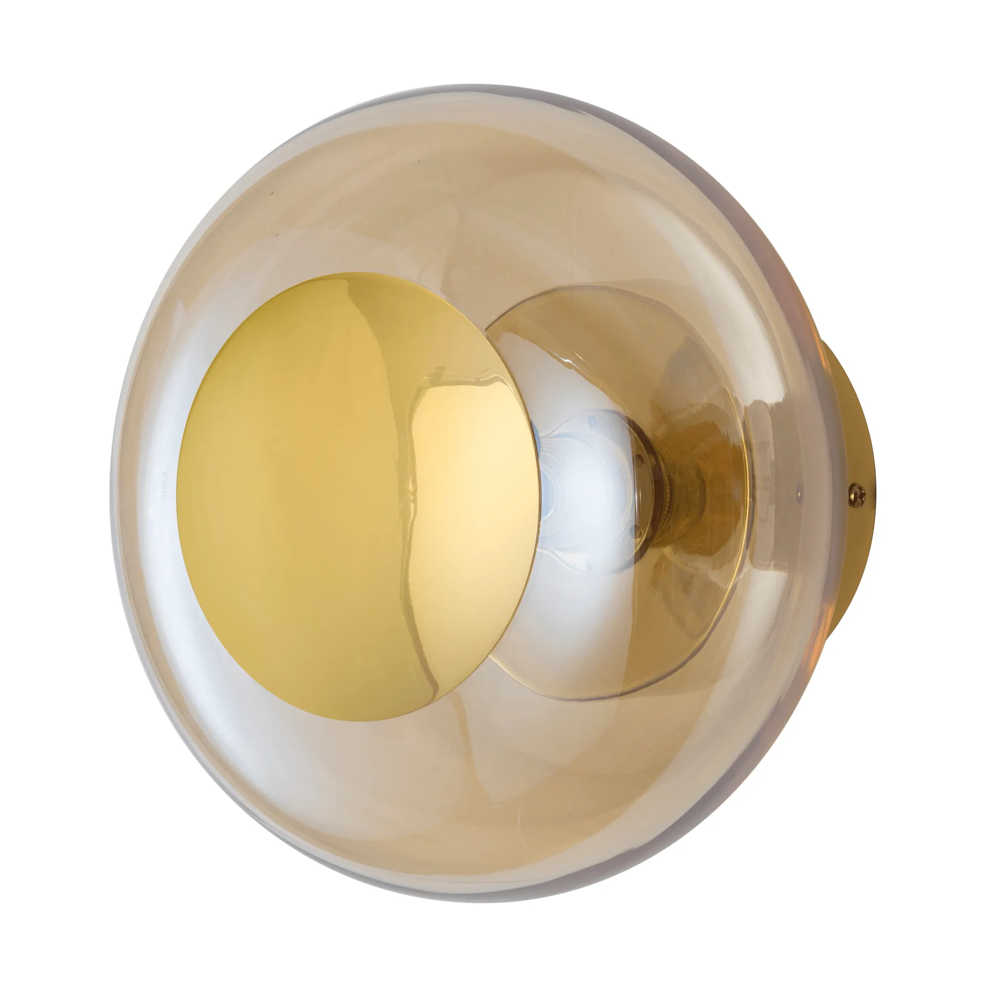 Aplique de pared Horizon surface, Golden smoke, Ø25 cm EBB & FLOW