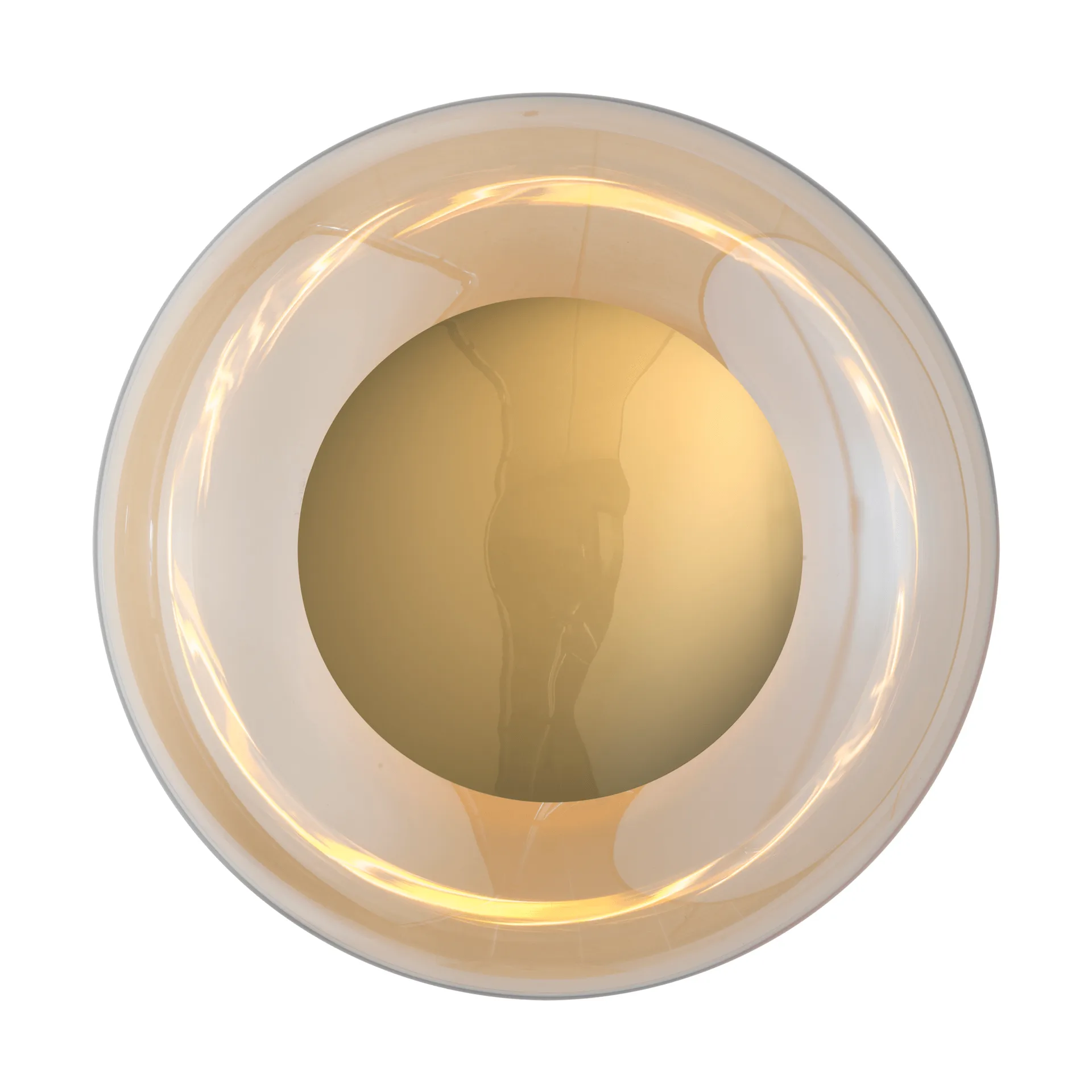Aplique de pared Horizon surface, Golden smoke, Ø36 cm EBB & FLOW