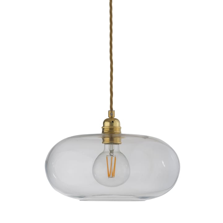 Lámpara de techo Horizon Ø29 cm - transparente con cable dorado - EBB & FLOW
