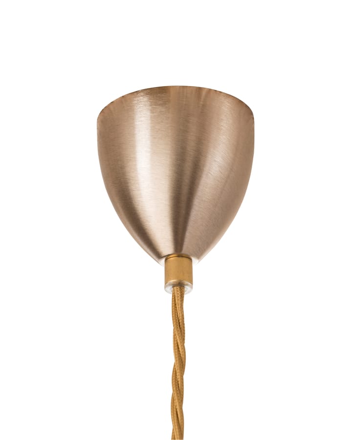 Lámpara de techo Rowan L - transparente con cable dorado, Ø 28 cm - EBB & FLOW