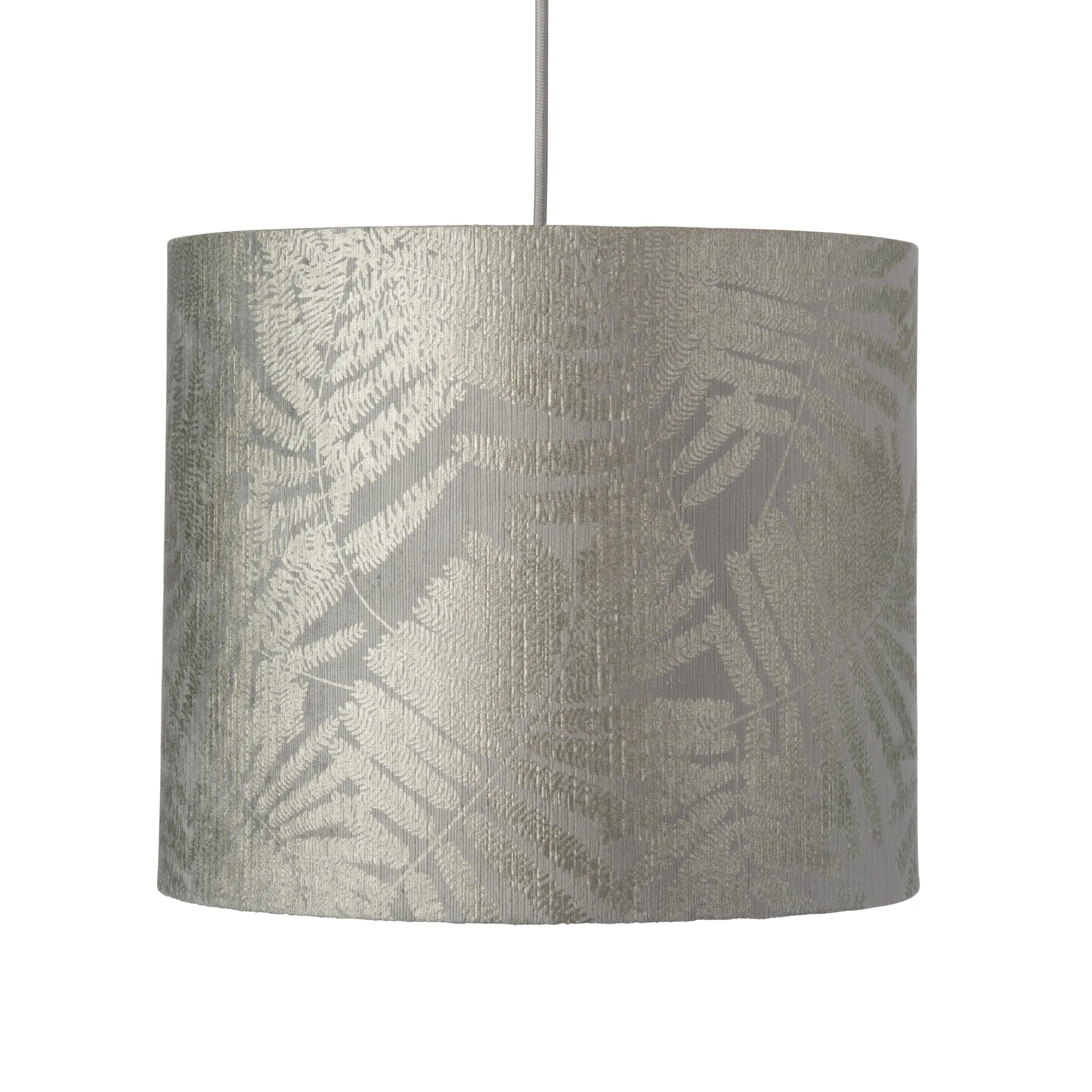 Pantalla de lámpara Fern Leaves Ø35 cm, plata EBB & FLOW