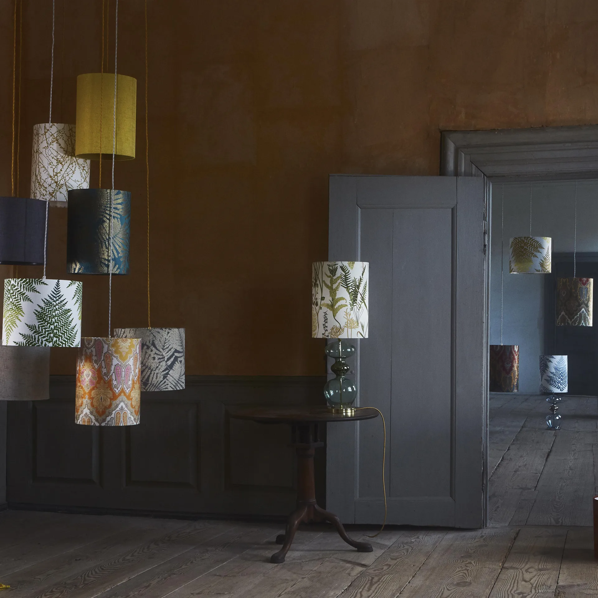 Pie de lámpara Futura, Forest green EBB & FLOW