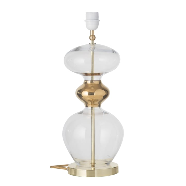 Pie de lámpara Futura - transparente con cable dorado - EBB & FLOW