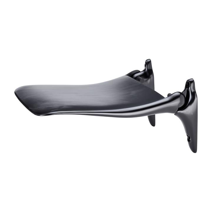 Silla de pared plegable, acabado mate - Aluminio lacado negro - Edblad